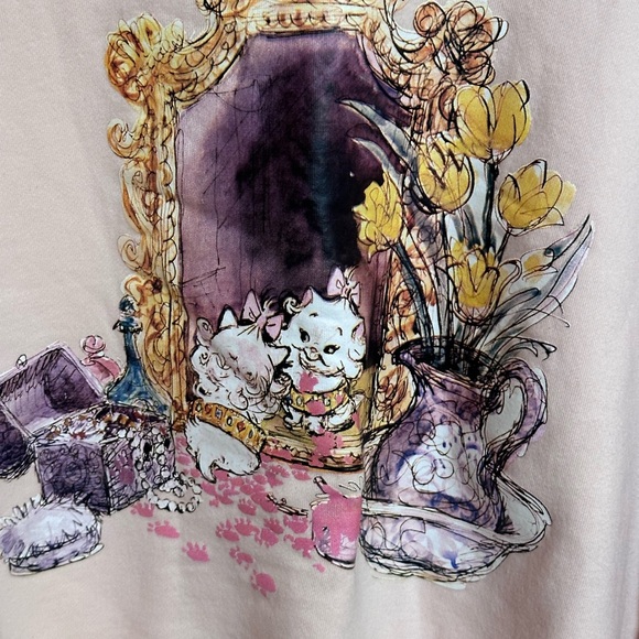 Disney Parks Ann Shen The Aristocats Marie SZ 3xl Sweatshirt Rare - Picture 2 of 4
